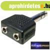  K�t db 3,5mm-es sztere� jack aljzatb�l - 6,3mm-es sztere� j