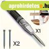 Automata k�z�ps� lyukaszt� 2 extra szersz�mmal - 12.7 cm neh