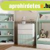 MIX M4 ARTEO kom�d, 70x97x40 cm, feh�r-mentaz�ld