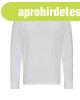 JT019 b� szab�s� unisex hossz� ujj� p�l� Just Ts, White-XL