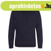 Just Hoods Uniszex laza szab�s� kapucnis pul�ver, zseb n�lk�