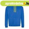 Just Hoods Uniszex kapucnis pul�ver kontrasztos sz�n� kapucn