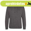 Just Hoods Uniszex laza szab�s� kapucnis pul�ver, zseb n�lk�