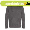 Just Hoods Uniszex keresztbe vart nyak�, vastag kapucnis pul