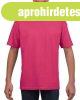 R�vid ujj� Softstyle gyerekp�l�, Gildan GIB64000, Heliconia-