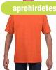 R�vid ujj� Softstyle gyerekp�l�, Gildan GIB64000, Orange-XS