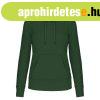 N�i organikus kapucnis pul�ver, Kariban KA4028, Forest Green