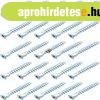 25 db M7x50 mm-es meger�s�tett hatsz�gletes �regcsavarszeg, 