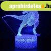 3D Dinoszaurusz LED �jjeli L�mpa - T-Rex Gyerekszob�ba