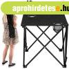 �sszecsukhat� textil kempingasztal 46x46x38cm - fekete