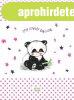 Babastar puha pelenk�z� lap 50*70 cm - r�zsasz�n panda