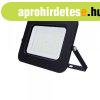 LED reflektor 100W, SMD fekete, 150�, IP65 meleg feh�r f�ny,
