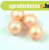 Cseh pr�selt goly� - Matte Pearl Peach - 12mm