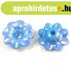 Akril vir�g - Aqua - 20 x 20 x 8 mm