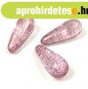 Cseh pr�selt csepp gy�ngy - Crystal Pink Luster - 20x9mm (ho
