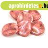 Rose petal gy�ngy - Alabaster Pink Brown - 14x13mm