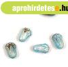 Tulip Bud - cseh pr�selt �veggy�ngy - Aqua Etched Gold AB - 