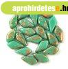 Kite - cseh pr�selt k�tlyuk� gy�ngy - Turquoise Green Copper