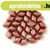 Mini Gemduo cseh pr�selt �veggy�ngy - Matte Copper - 6x4 mm