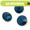 AURORA krist�ly rivoli - 12mm - Blue Zircon