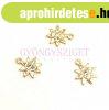 K�ztes elem - csillag- arany sz�n� - cirk�ni�s - 8x7mm