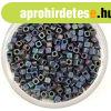 Miyuki kocka gy�ngy - 401fr - Opaque Black Matt AB - 1.8mm