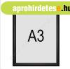 Alum�nium plak�tkeret A3 FEKETE [25mm profil]