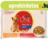 Purina ONE 4x85 g MINI ADULT sz�szos v�logat�s kutyaeledel