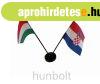 Nemzeti �s Horv�t z�szl�k asztali tart�val
