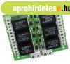 RP0612TRMIN Rel�panel, 6 csatorna, 12V, -trg
