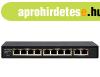 Videosec PS08FE+2GE-V1 Asztali PoE switch, 8 PoE + 2 Gigabit