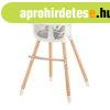 Kinderkraft etet�sz�k Sienna 2in1 fa l�bbal sz�rke