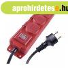 EMOS ELOSZT� (HOSSZABB�T�) 4 ALJZAT 3m 1,5mm IP44 piros P142