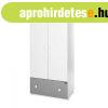 Lorelli Exclusive szekr�ny - White & Stone Grey / Feh�r 