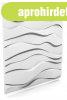 MYWALL ZEFIR feh�r festhet� polisztirol 3d falpanel, hull�m 