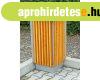 Kltri fm szemetes kosr fa bortssal tartllyal 405x405x