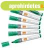 T�blamarker, v�gott hegy�, 4 mm, NOBO, z�ld
