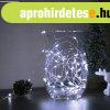 LED f�nyf�z�r - 5 m - 50 LED - hidegfeh�r - 3 x AA