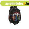 THE AVENGERS SUPER HEROES Fekete iskolat�ska kerekekkel