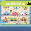 Montessori fejleszt� fa puzzle j�t�k