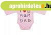 ABR Hossz� ujj� pamut body - R�zsasz�n - Mom Dad (68)