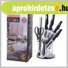 8 darabos k�sk�szlet ? fekete holm7308