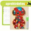3D Fa Robot Puzzle Bnusz Tollal