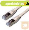 Cat6 FTP patch k�bel, sz�rke, 2 m�teres