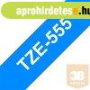 BROTHER Fest�kszalag TZe-555, K�k alapon Feh�r, Lamin�lt, 24