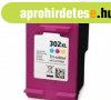 HP 302XL CMY (F6U67AE) ut�ngy�rtott tintapatron sz�nes