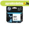 HP F6U65AE - No.302 Eredeti H�romsz�n� CMY Tintapatron