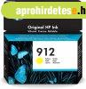 HP 3YL79AE No.912 Eredeti Yellow Tintapatron