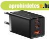 Baseus GaN5 Pro 2xUSB-C + USB-A h�l�zati t�lt� 65W Black