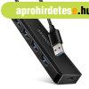 AXAGON HUE-C1A USB-A 5GBPS TRAVEL HUB Black